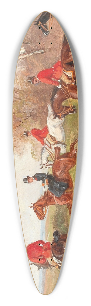 Alfred Steinacker - Fox Hunt 39.3 inch art pintail longboard deck