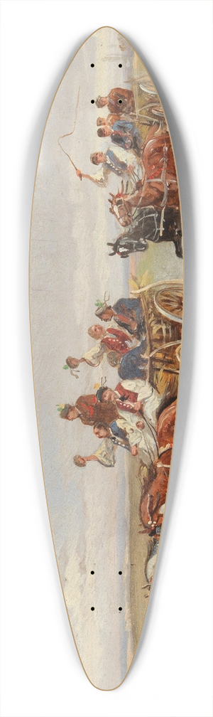 Alfred Steinacker - Wilde Fahrt 39.3 inch art pintail longboard deck