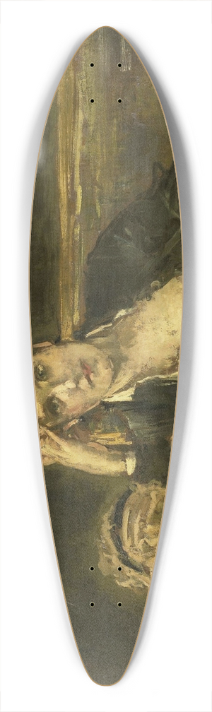Alfred Stevens - De weduwe 39.3 inch art pintail longboard deck