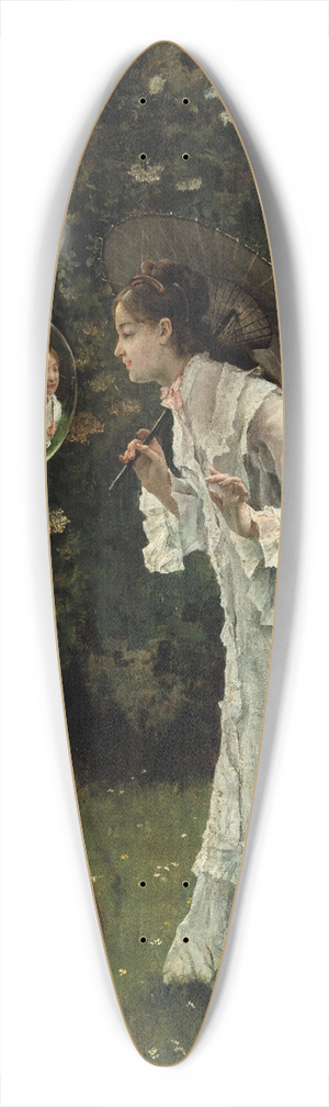 Alfred Stevens - La Boule Argente 39.3 inch art pintail longboard deck