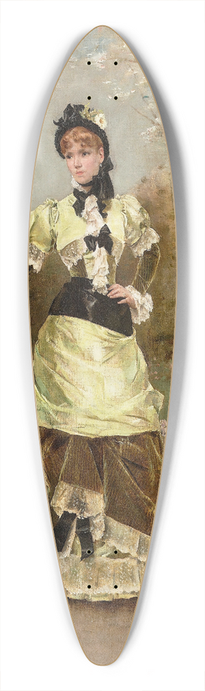 Alfred Stevens - La Parisienne 39.3 inch art pintail longboard deck