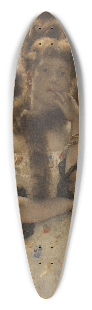 Alfred Stevens - The Parisian Sphinx 39.3 inch art pintail longboard deck