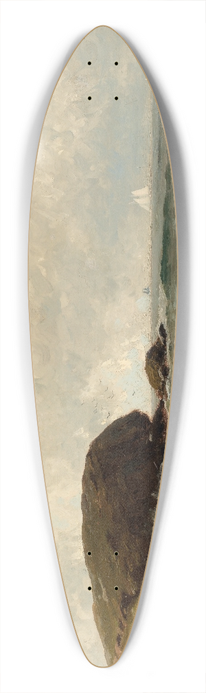 Alfred Thompson Bricher - Afternoon Surf 39.3 inch art pintail longboard deck