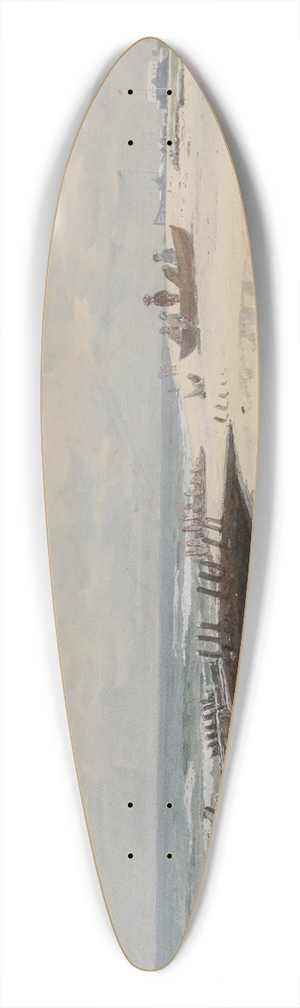 Alfred Thompson Bricher - Low Tide 39.3 inch art pintail longboard deck