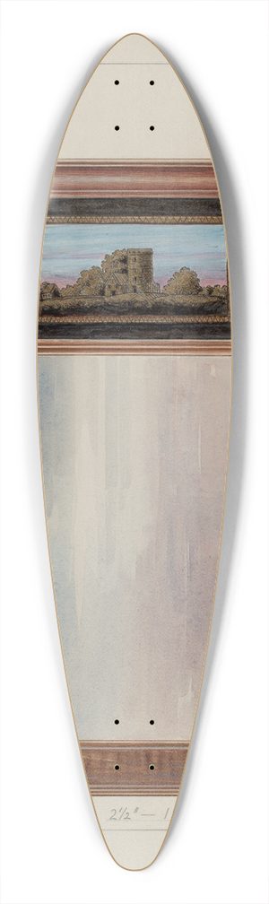 Alfred Walbeck - Colonial Mirror 39.3 inch art pintail longboard deck