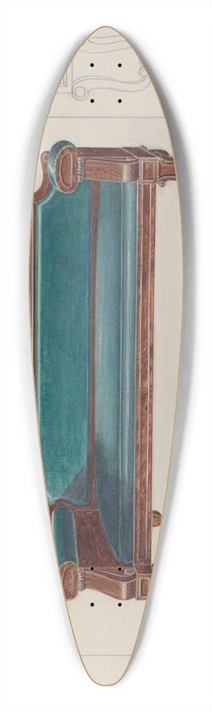 Alfred Walbeck - Settee 39.3 inch art pintail longboard deck