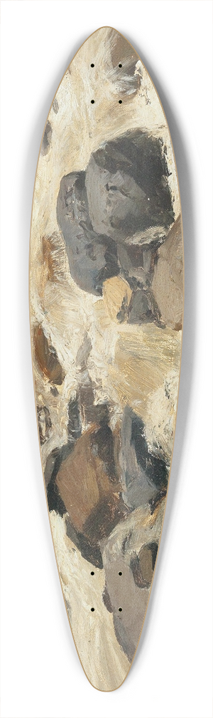 Alfred Zoff - A River Dam 39.3 inch art pintail longboard deck