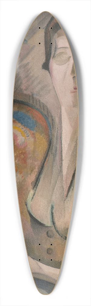 Alice Bailly - Self-Portrait 39.3 inch art pintail longboard deck