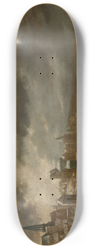 Jan Peeters the elder - The Frozen Scheldt in Antwerp 8.25 inch art skate deck