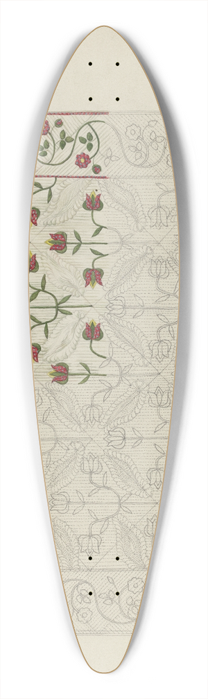 Alice Cosgrove - Quilt 39.3 inch art pintail longboard deck