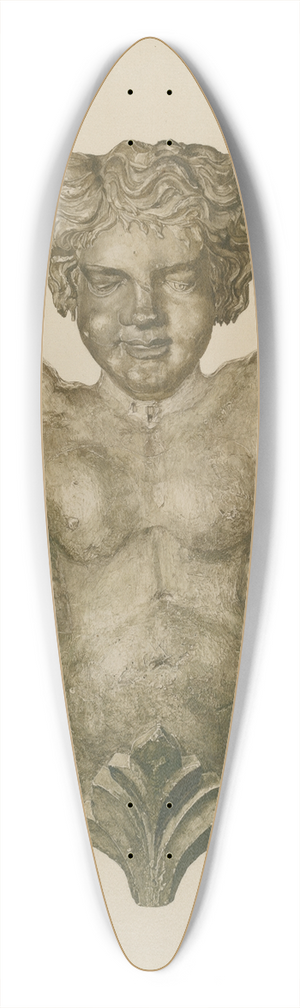 Alice Cosgrove - Ships Figurehead 39.3 inch art pintail longboard deck
