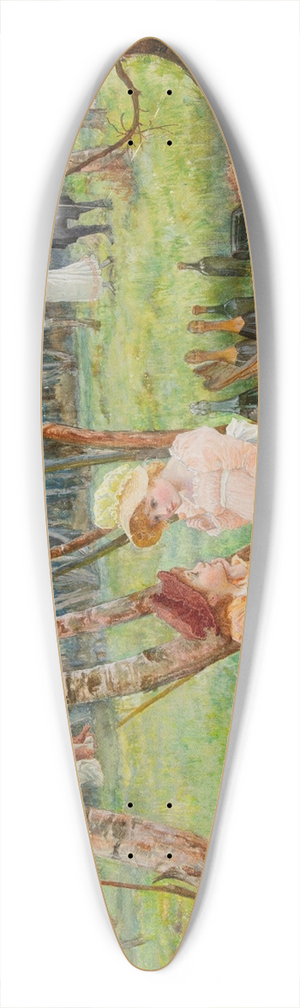 Alice Mary Havers - Study for The first arrivals 39.3 inch art pintail longboard deck