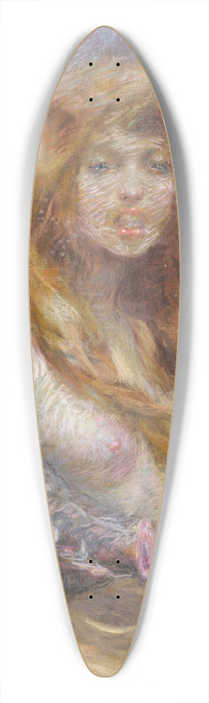 Alice Pike Barney - Circe 39.3 inch art pintail longboard deck