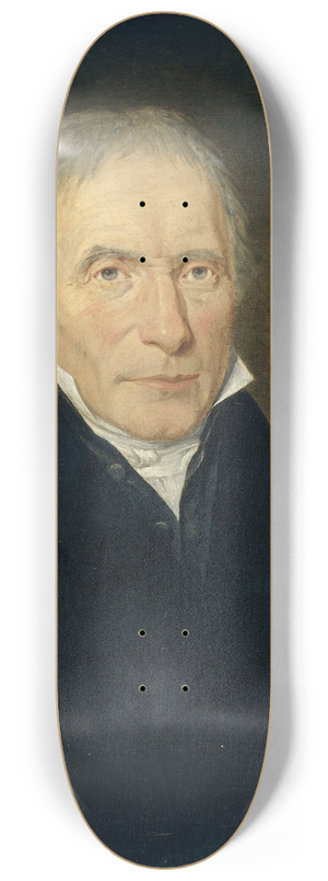 Jan Philip Simon - Portrait of Heinrich Gottfried Theodor Crone, Founder of the H.G.Th. Crone Company in Amsterdam 8.25 inch art skate deck
