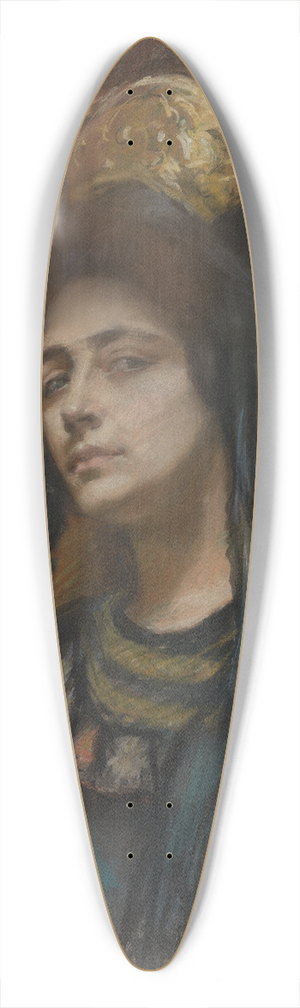 Alice Pike Barney - Spanish Comb 39.3 inch art pintail longboard deck