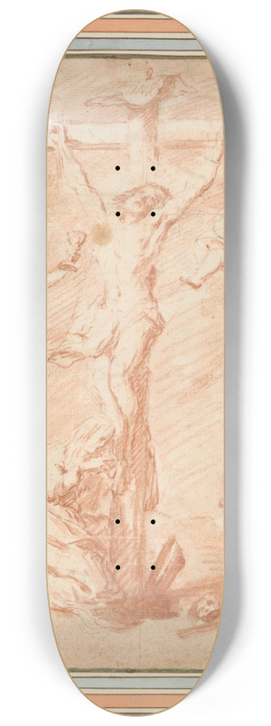 Jan Pieter Ykens - Christ on the Cross with St.Magdalene 8.25 inch art skate deck