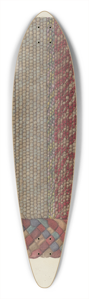 Alice Stearns - Shaker Rug 39.3 inch art pintail longboard deck