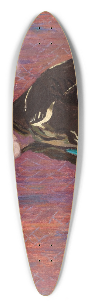 Allen Tucker - Bagdad 39.3 inch art pintail longboard deck