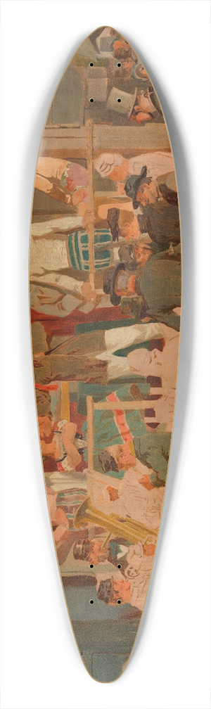 Alois Greil - Die Zirkusbude 39.3 inch art pintail longboard deck