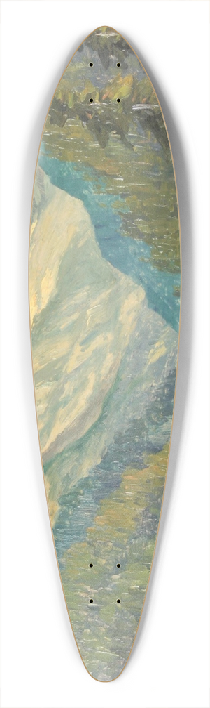 Alois Hernick - Bergsee 39.3 inch art pintail longboard deck