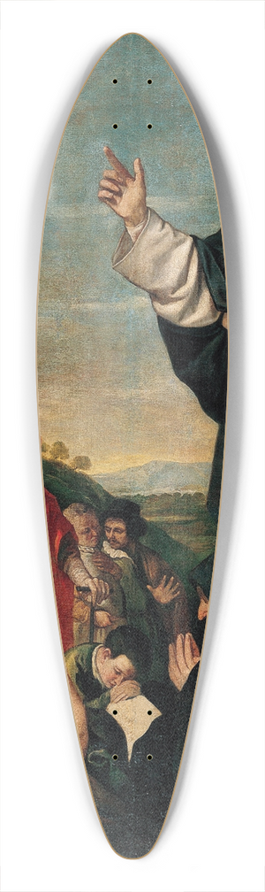 Alonso Cano - St. Vincent Ferrer Preaching 39.3 inch art pintail longboard deck