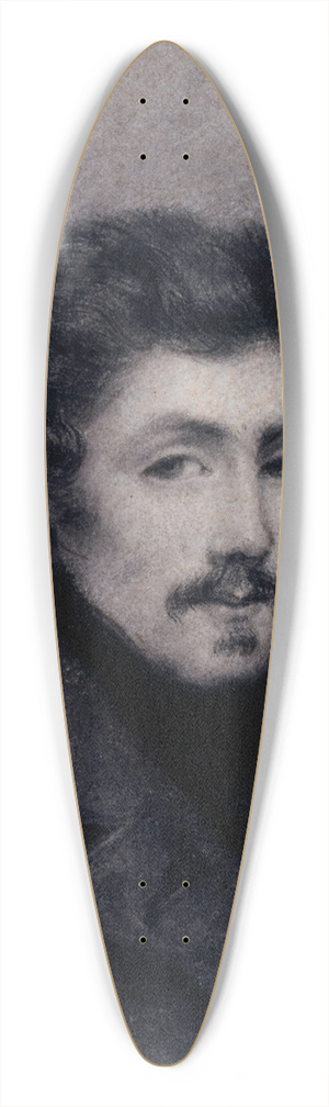 Alphonse Boilly - Portrait dEugne Delacroix  20 ans 39.3 inch art pintail longboard deck