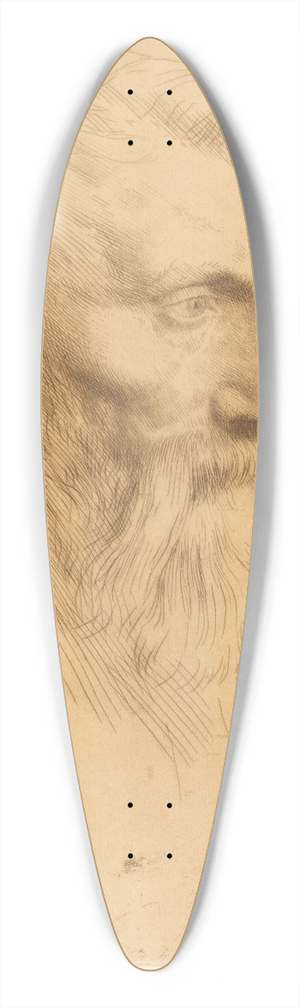 Alphonse Legros - Auguste Rodin II 39.3 inch art pintail longboard deck