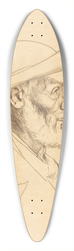 Alphonse Legros - Breton Peasant (Paysan breton) 39.3 inch art pintail longboard deck