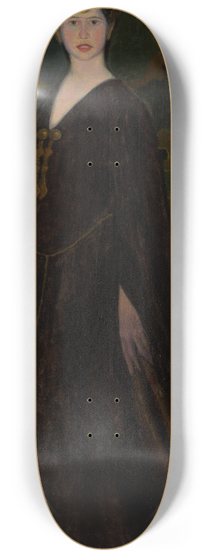 Jan Rembowski - Portrait of Alina Glass ne Bondy 8.25 inch art skate deck