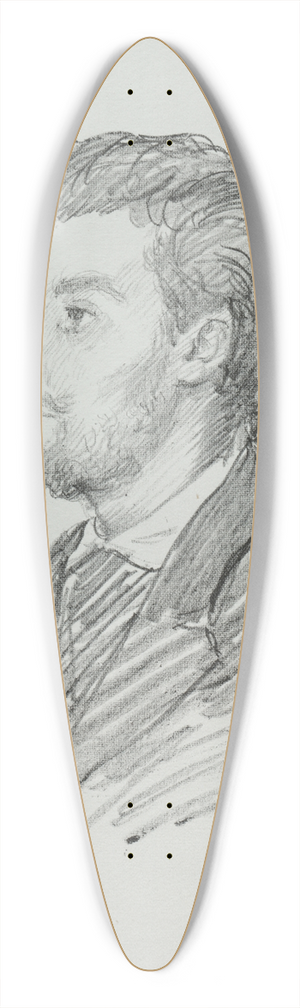 Alphonse Legros - Frderic Rgamey 39.3 inch art pintail longboard deck