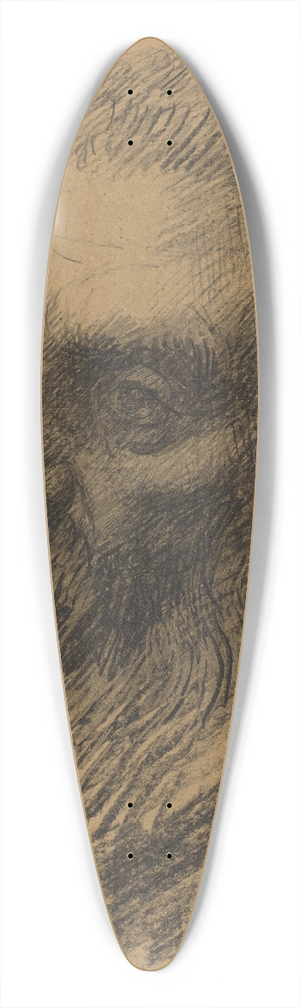 Alphonse Legros - Head of a Man Facing Left 39.3 inch art pintail longboard deck