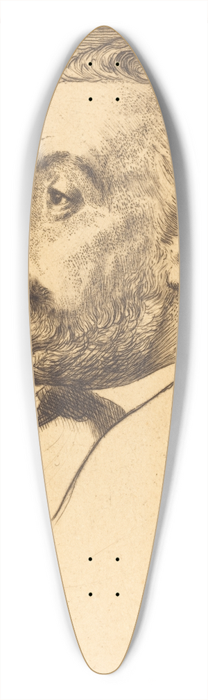 Alphonse Legros - Leon Gambetta, 2nd plate 39.3 inch art pintail longboard deck