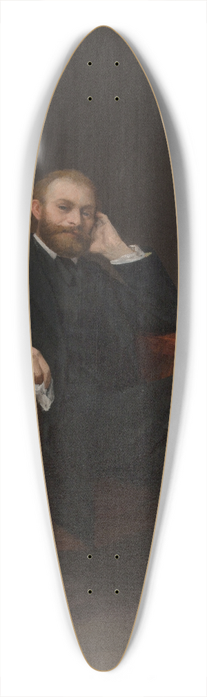 Alphonse Legros - Portrait dEdouard Manet 39.3 inch art pintail longboard deck