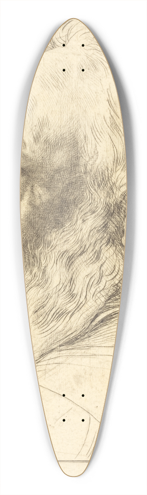 Alphonse Legros - Self-Portrait, 12th plate 39.3 inch art pintail longboard deck