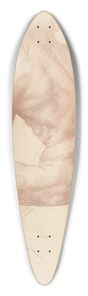 Alphonse Legros - Study of a Figure 39.3 inch art pintail longboard deck