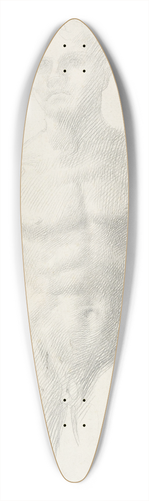 Alphonse Legros - Study of a Figure 39.3 inch art pintail longboard deck