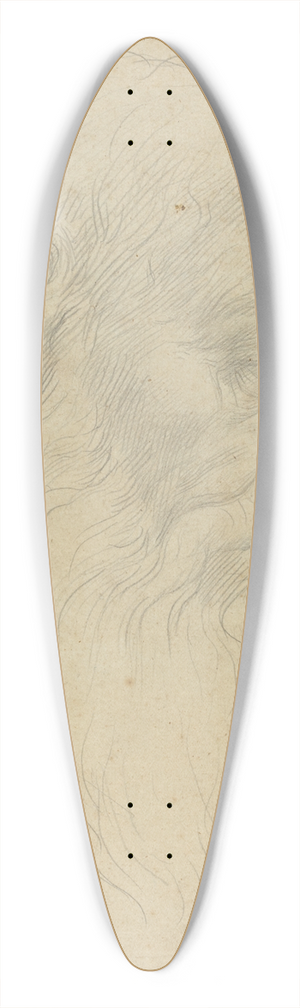 Alphonse Legros - Study of a Head 39.3 inch art pintail longboard deck