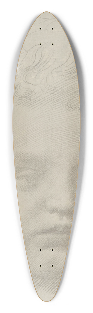 Alphonse Legros - Study of a Head 39.3 inch art pintail longboard deck