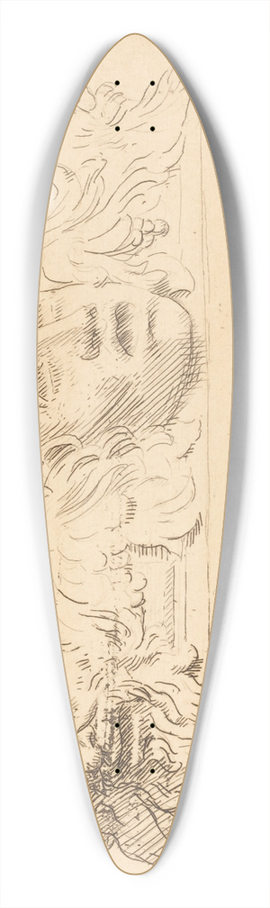 Alphonse Legros - Vase with Grotesques (Le vase aux masques) 39.3 inch art pintail longboard deck
