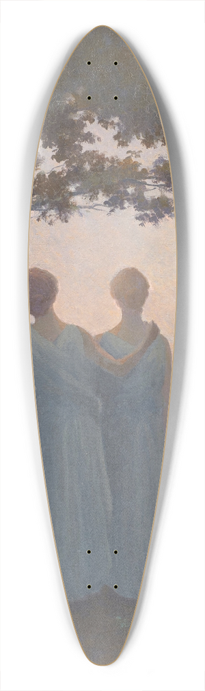 Alphonse Osbert - Contemplation 39.3 inch art pintail longboard deck