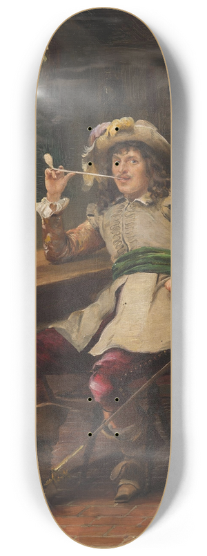 Jan Skramlk - Man with a Pipe 8.25 inch art skate deck Jan Skramlk - Man with a Pipe 8.25 inch art skate deck
