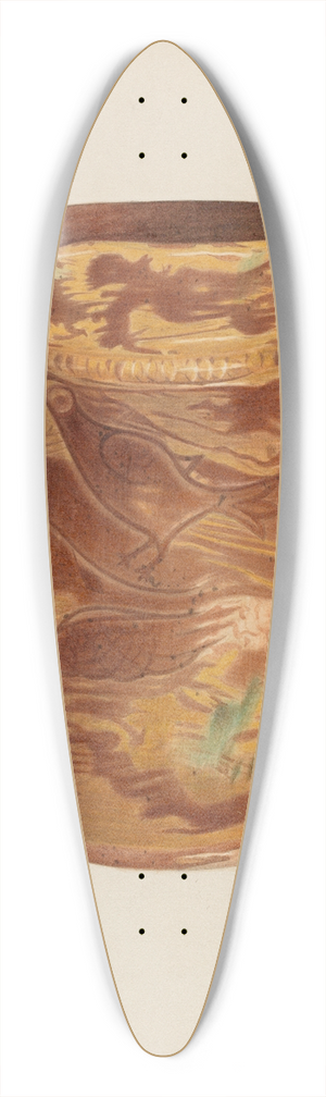 Alvin Shiren - Pitcher 39.3 inch art pintail longboard deck
