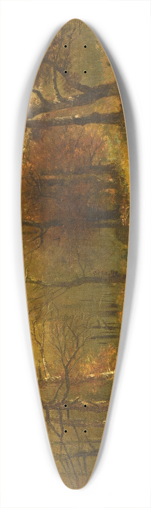 Amde Baudit - Coupe dans un bois 39.3 inch art pintail longboard deck