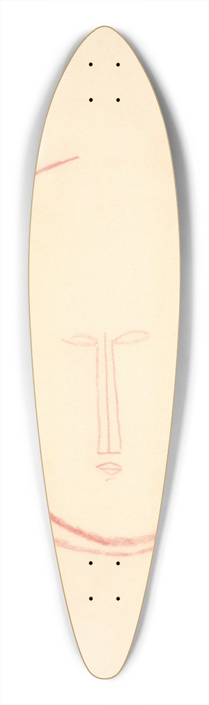 Amedeo Modigliani - Frontaler runder Kopf 39.3 inch art pintail longboard deck