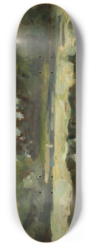 Jan Stanislawski - Park landscape with a pond 8.25 inch art skate deck