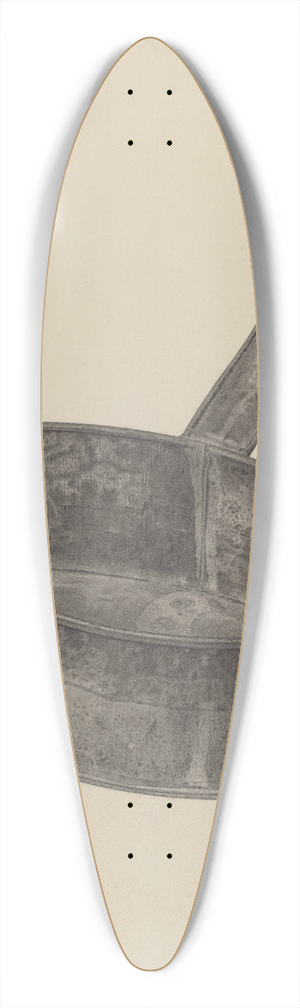 Amelia Tuccio - Ember Carrier 39.3 inch art pintail longboard deck