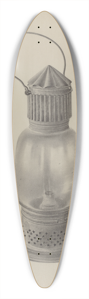 Amelia Tuccio - Hand Lantern 39.3 inch art pintail longboard deck