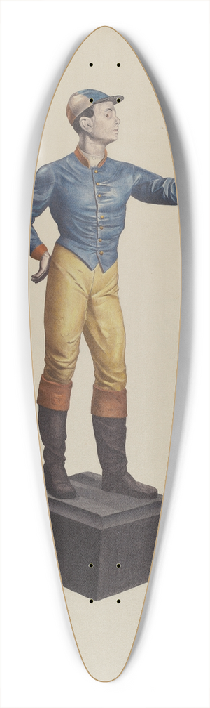 American 20th Century - Hitching Post 39.3 inch art pintail longboard deck