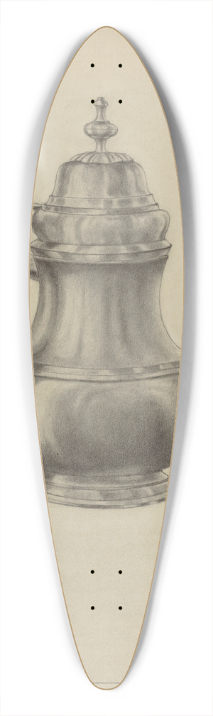American 20th Century - Silver Coffee Pot 39.3 inch art pintail longboard deck