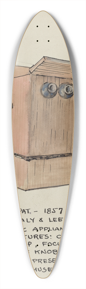 American 20th Century - Stereoscope Viewer 39.3 inch art pintail longboard deck